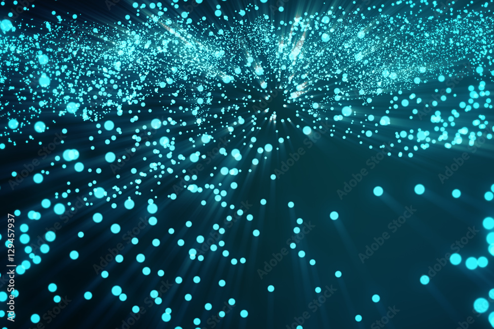 Poster 3d rendering abstract polygonal wave background with connecting dots and lines. connection structure
