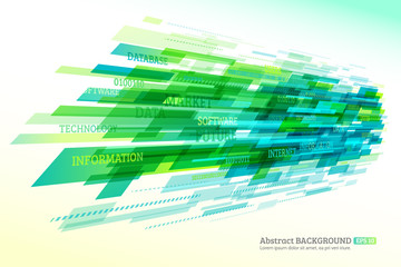 Abstract retro technology lines. Information transfer. Stream of information. Data transfer. Stock vector. eps 10