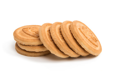 Butter cookies isolated