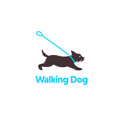 Logo design for dog walking.