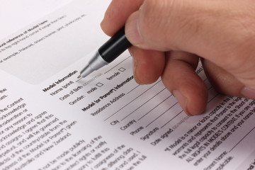 Model release signed, illustrative editorial