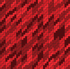 Abstract texture tetris brick seamless red