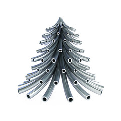 Christmas tree metal pipe