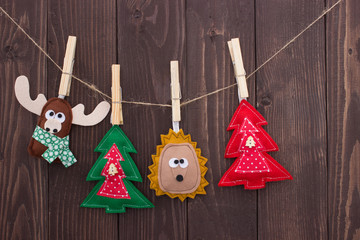 Christmas toys with their own hands