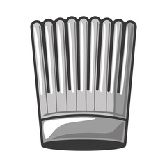 gray scale silhouette with chefs hat vector illustration
