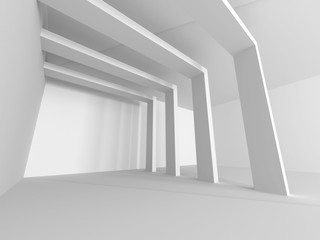 Fototapeta premium Abstract Modern White Architecture Background