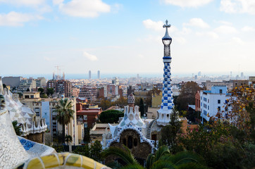 Fototapeta na wymiar Park Guell in Barcelona