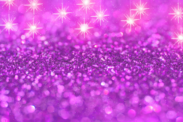 Sparkling Glitter bokeh Background.