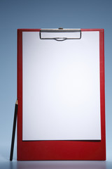 clipboard with paper