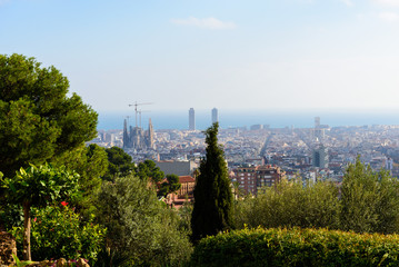 Naklejka premium Park Guell in Barcelona