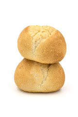 Fototapeta na wymiar Fresh bread isolated on white background