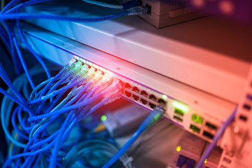 Core switch technology in network room place