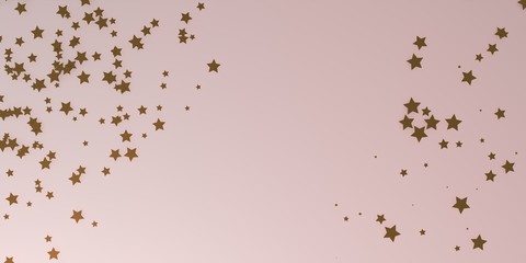 Background with stars, for holidays, festivities and many other applications (3d rendering)