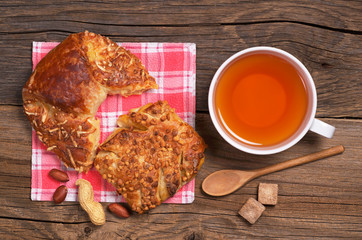 Tea and fresh buns