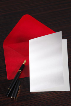 blank card and envelope