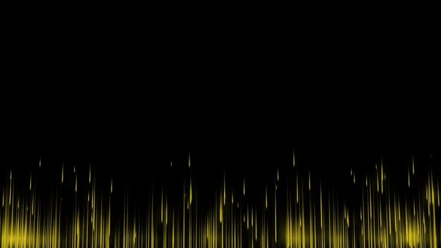 Spectacular Fireworks show, yellow linear fireworks, multiple lines. Full HD Ver. 3