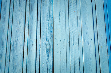 Naklejka premium Blue wood plank surface texture