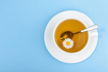 Cup of tea and chamomile