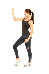 Fototapeta premium Frau beim Sport 