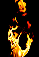 Fire flames background