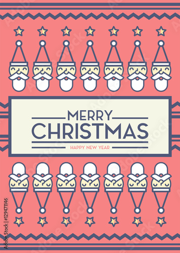 &quot;Merry Christmas Card Cover Sock Background Vector Design and Layout Illustration&quot; Stock image