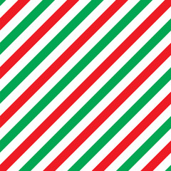 Seamless Christmas Stripe Pattern. Vector Image.