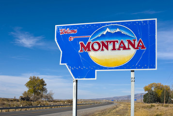 Welcome to Montana - obrazy, fototapety, plakaty