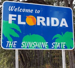Fotobehang Welcome to Florida © Katherine Welles