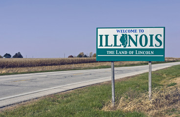 Welcome to Illinois - obrazy, fototapety, plakaty