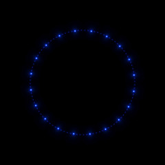 Abstract neon background. luminous swirling bunner. Glowing spiral. 
Shine round frame with light circles light effect. Glowing cover. 
Space for message. Glossy. LED ellipse. Glint