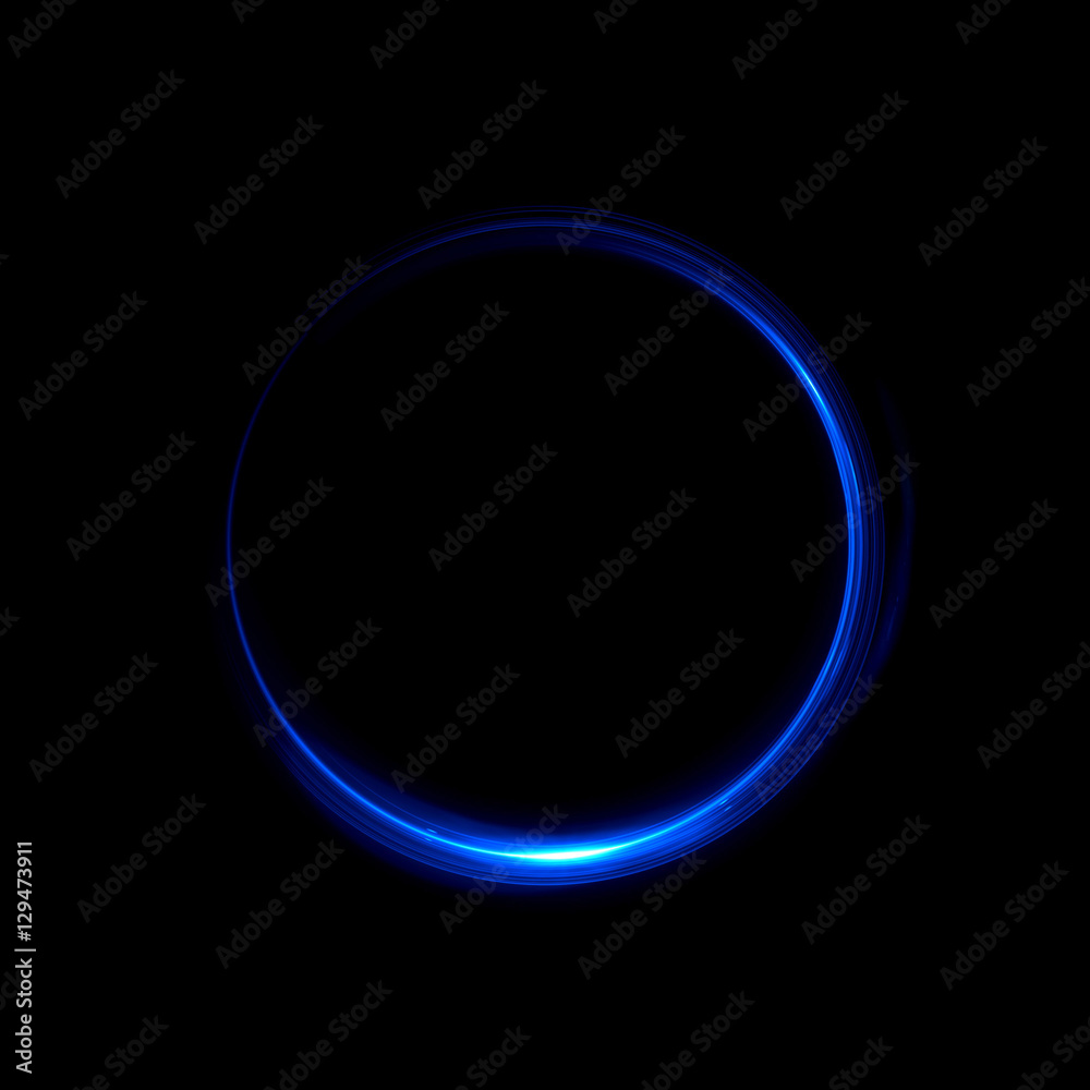 Canvas Prints abstract neon background. luminous swirling bunner. glowing spiral. shine round frame with light cir