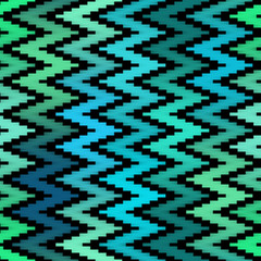 ZigZag Lines Gradient Tiling. Seamless Multicolor Pattern.