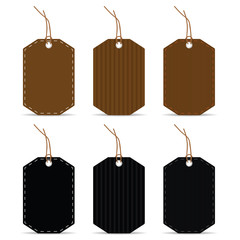 tag in two color design set illustration on white