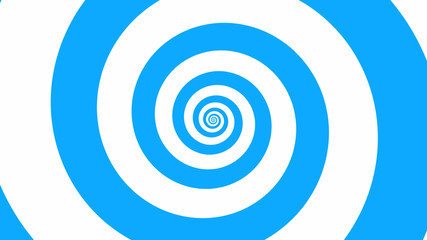 Babby blue spiral Optical illusion illustration, abstract background graphics asset, Hypnotising whirlpool effect