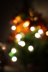 illuminated bokeh, Christmas background