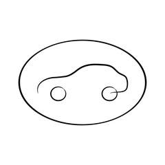 Car icon. Universal car icon to use in web
