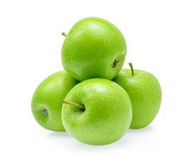 Green apple isolated on white background
