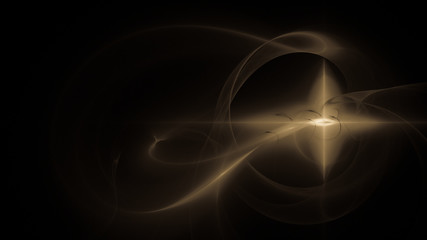 Sternenförmiges Licht mit geschwungenem Schweif