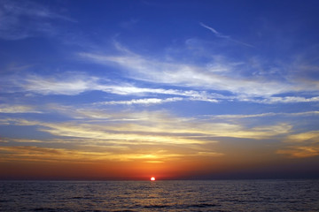 Obraz premium Sunset at beach of Alanya