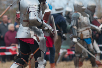 Fighting medieval knights