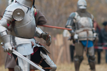 Fighting medieval knights