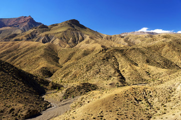 Alpine landscape in the Atlas mountains, Morocco, Africa