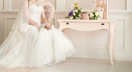 Bride and wedding dress