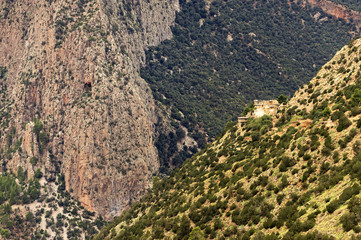 Alpine landscape in the Atlas mountains, Morocco, Africa