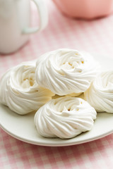 Sweet white meringue.