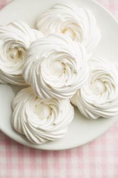 Sweet white meringue.