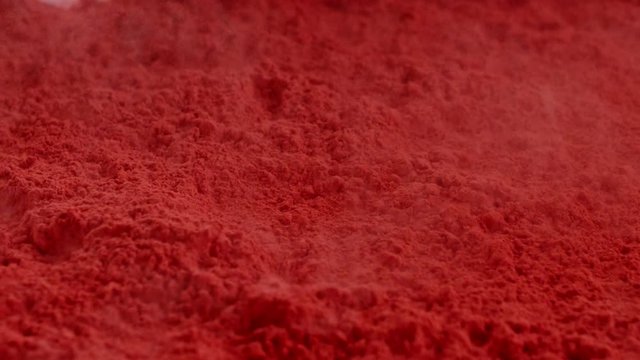 Explosion of red holi powder, Red Epic slow motion clip