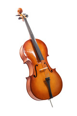 Obraz premium wiolonczela na białym tle