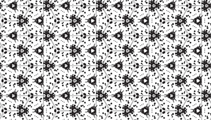 seamless pattern. Abstract stylish background with stylized petals