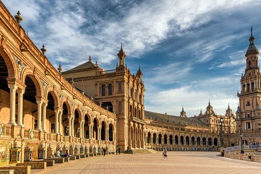 Landmark Spanish Square located in Sevilla, Spain
